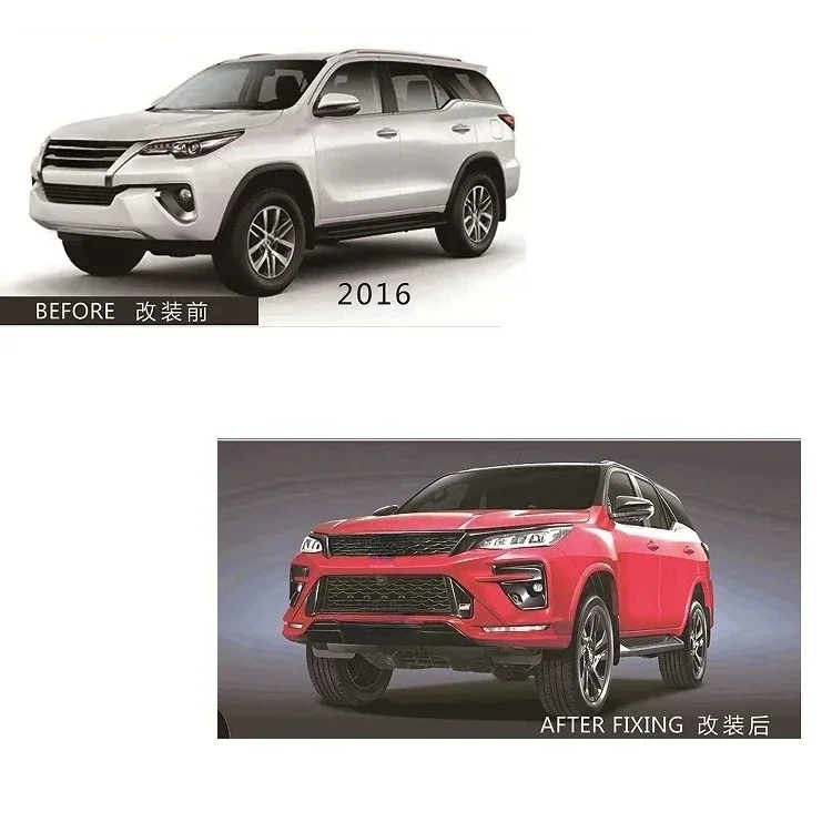 Facelift Gr Sport Grille Headlight Tail Light Bumper Bodykit Body Kit for Tyt Fortuner 2016-2021