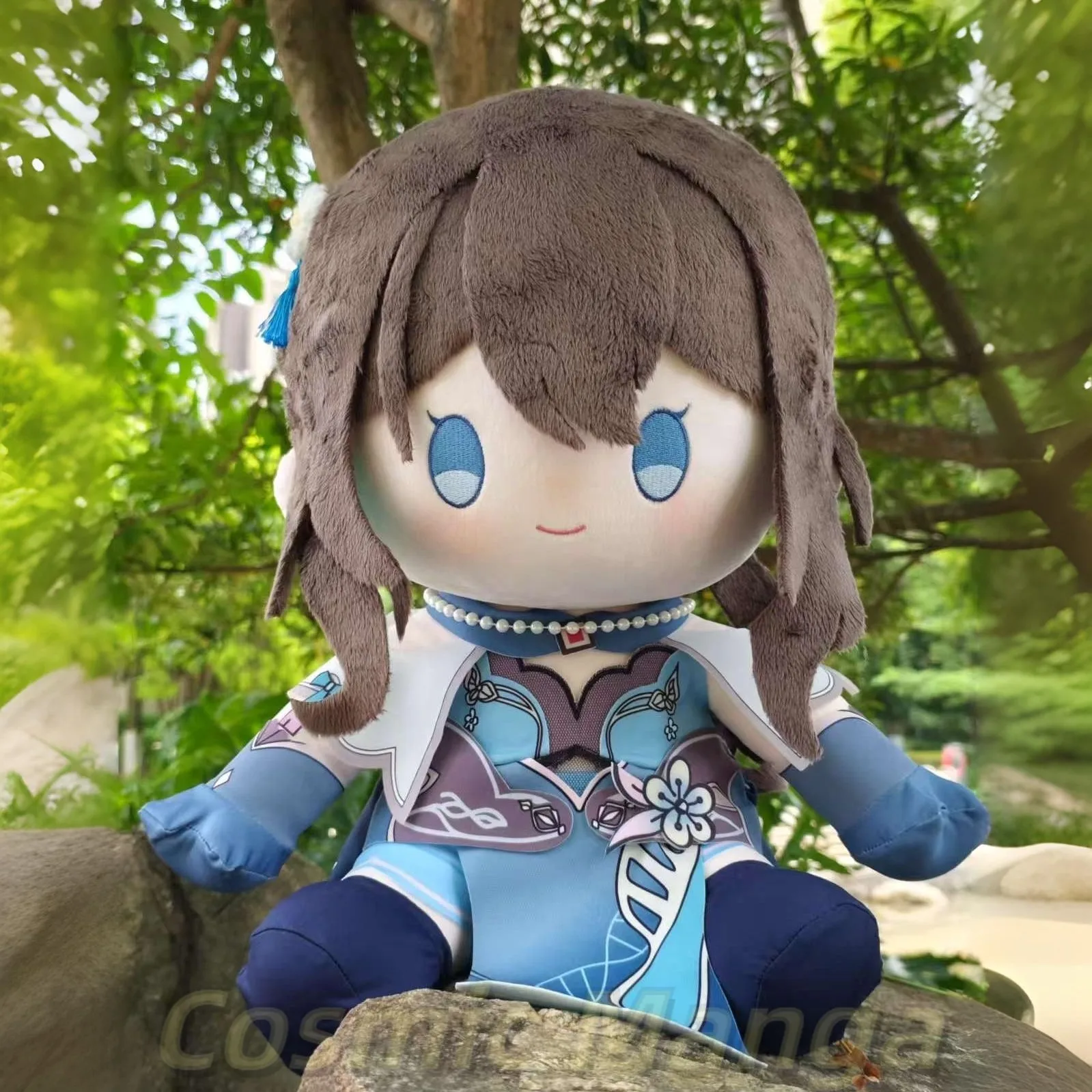 

Game Honkai: Star Rail Ruan Mei Cartoon Figure Idol Stuffed Sitting Plushies Soft Hugging Pillow Figure Gifts 40cm Halloween