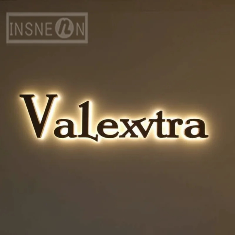 Custom Personalized 3D LED Illuminated Sign Metal Letters For Business Storefront Outdoor Waterproof Signage