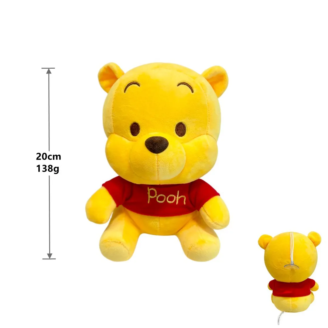 8-inch Winnie the Pooh family plush toy - Tigger, Winnie the Pooh, Eeyore cartoon doll anime collectible gift