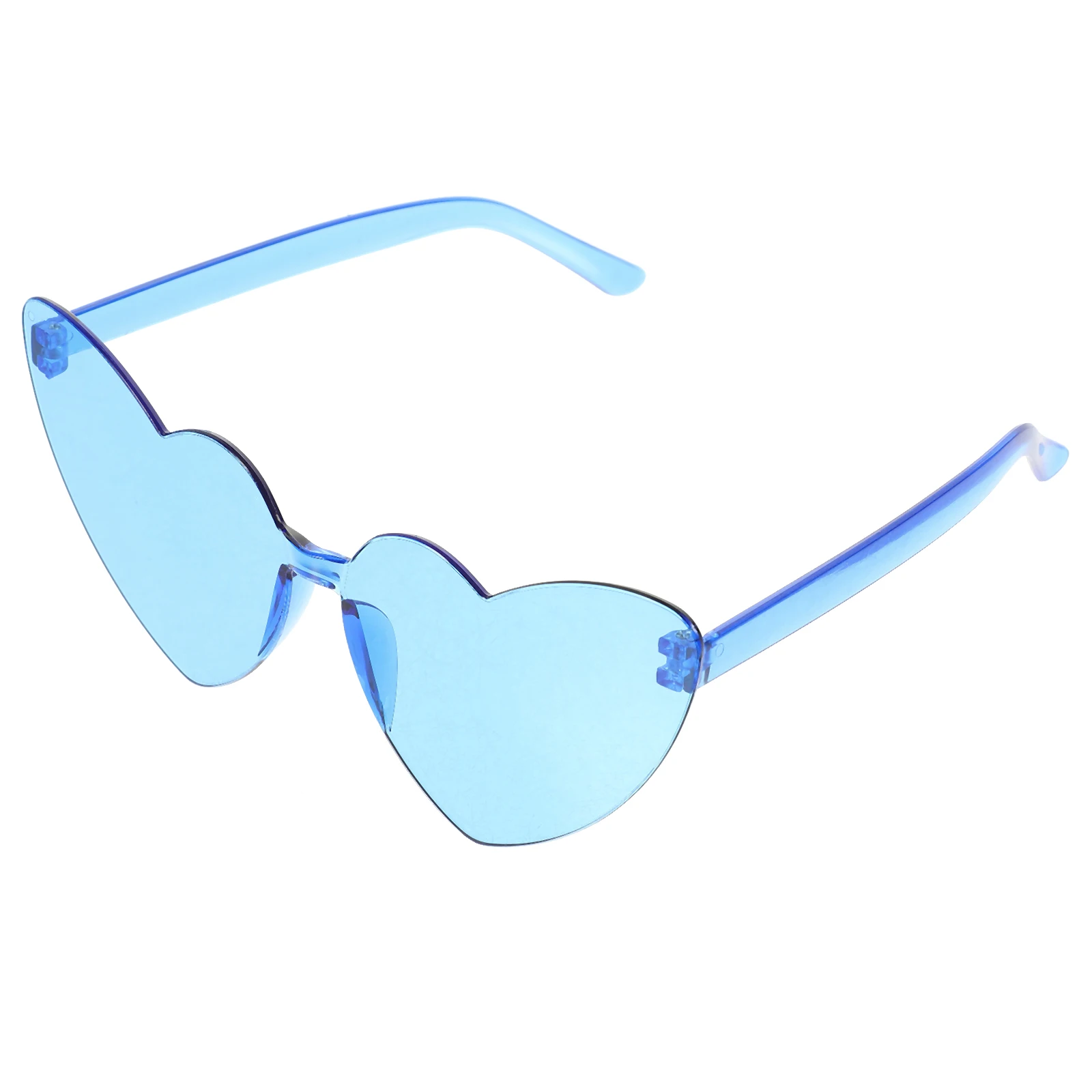 

Heart Shaped PC Material Disco Party Party Funky Sunglasses Glasses Glasses Trendy Accessories Women MenC y Color
