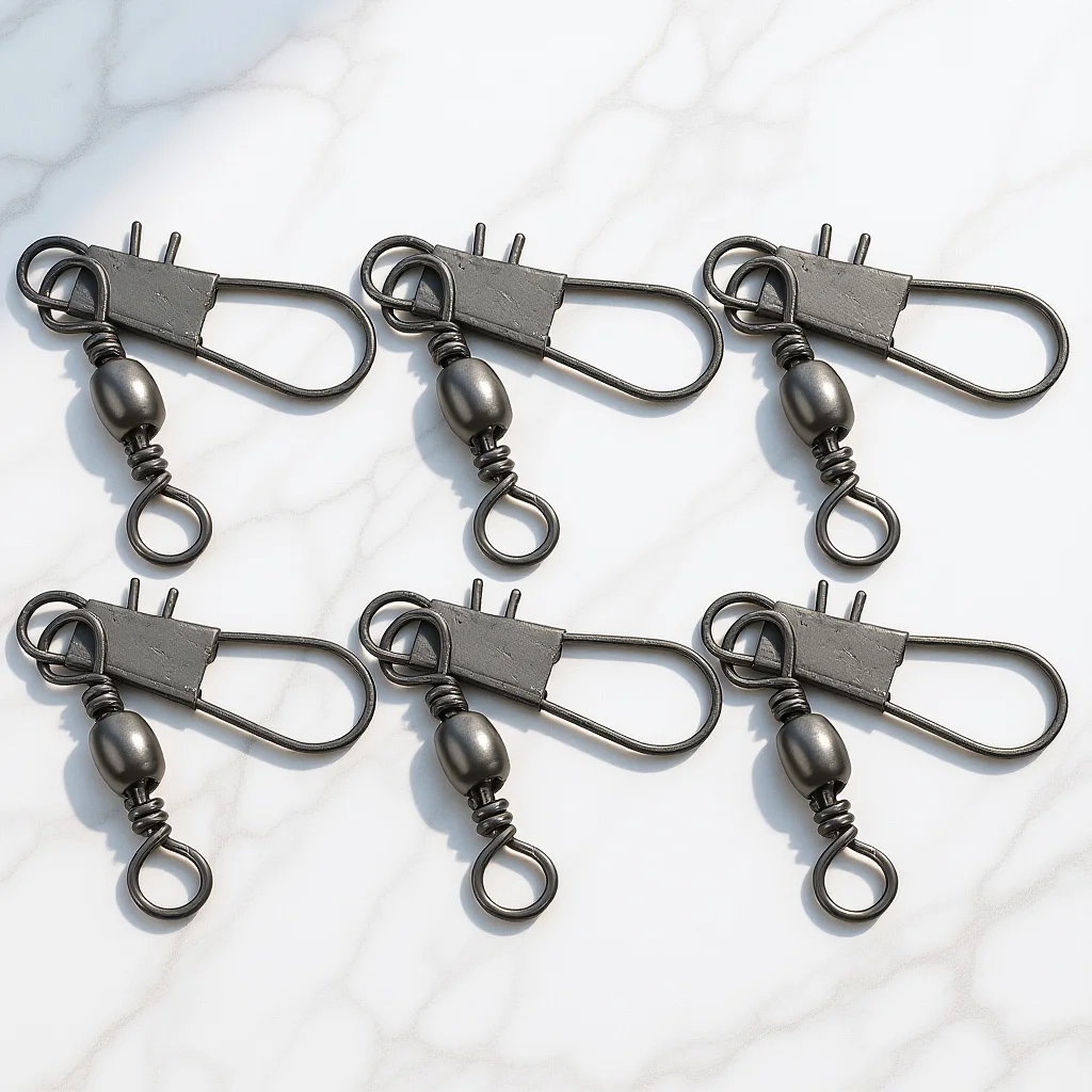 6Pcs 연 연결기 베어링 부착 연줄 스풀 릴용 강력한 금속 후크 쉬운 설치 신뢰할 수 있는 비행 성능