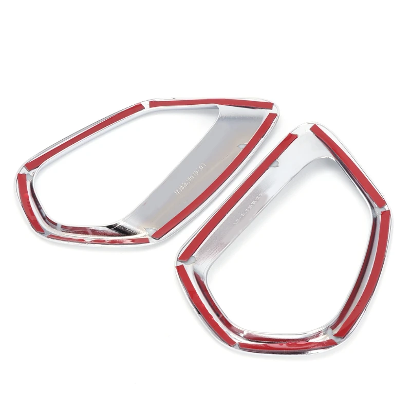 

2 Pcs Car Back Rear Fog Light Lamp Cover Trim For Mitsubishi 20