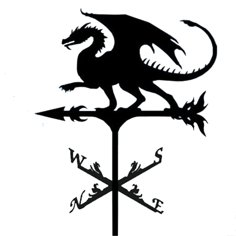 Weathervane الطقس دوارات الأسطح الرجعية حديقة حصة ريشة الطقس أدوات قياس في الهواء الطلق سقف الديكور مؤشر اتجاه الرياح