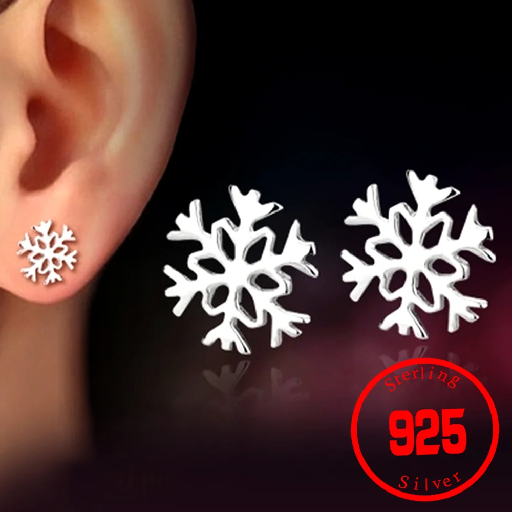 

925 Sterling Silver Crystal Round Stud Earrings Wedding Jewelry Rhinestone Womens Girls Lady Earrings Gift Sutds Elegant