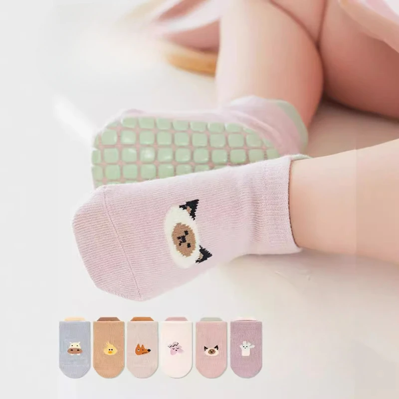 Home Baby Cartoon Animal Socks Spring/Summer New Products Children\'s Sock Thin Invisible Boys and Girls Shallow Mouth Boat Socks