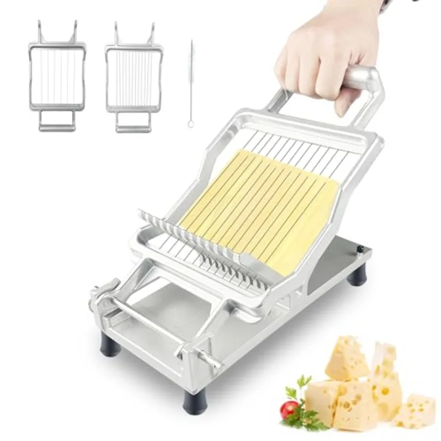 

1 см 2 см резак для сыра из нержавеющей стали для точной резки овощей и сыра, прочный кухонный инструмент с регулируемой резьбой