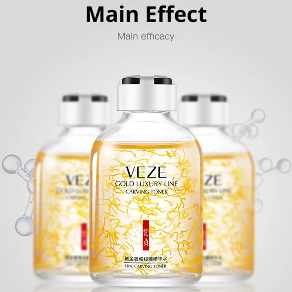 

Luxury 24K Gold Essence Serum Fade Fine Line Deep Moisturizing Smooth Revitalizing Firming Skin Care 50ml 5/3/1pcs