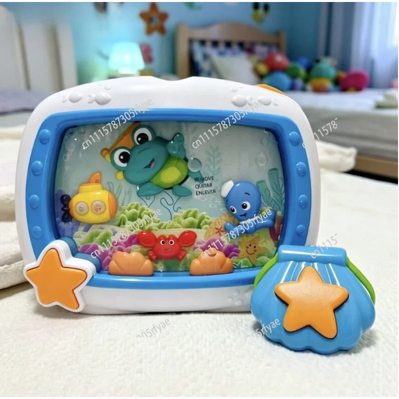 Ocean Soother Baby Sleep Toy with Remote Control Lights Melodies Aquarium Night Light Infant Bedside Nursery Calming Toy