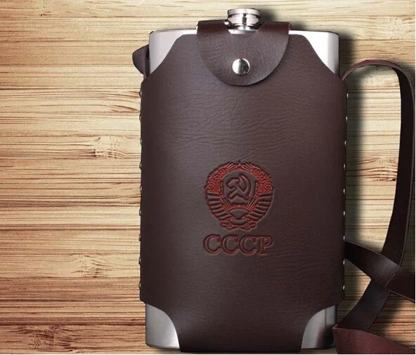 1PC 128oz 304 Stainless Steel Hip Flask Flagon High Quality Portable Wine Whisky Pot Bottle Drinkware For Drinker JZ 1117