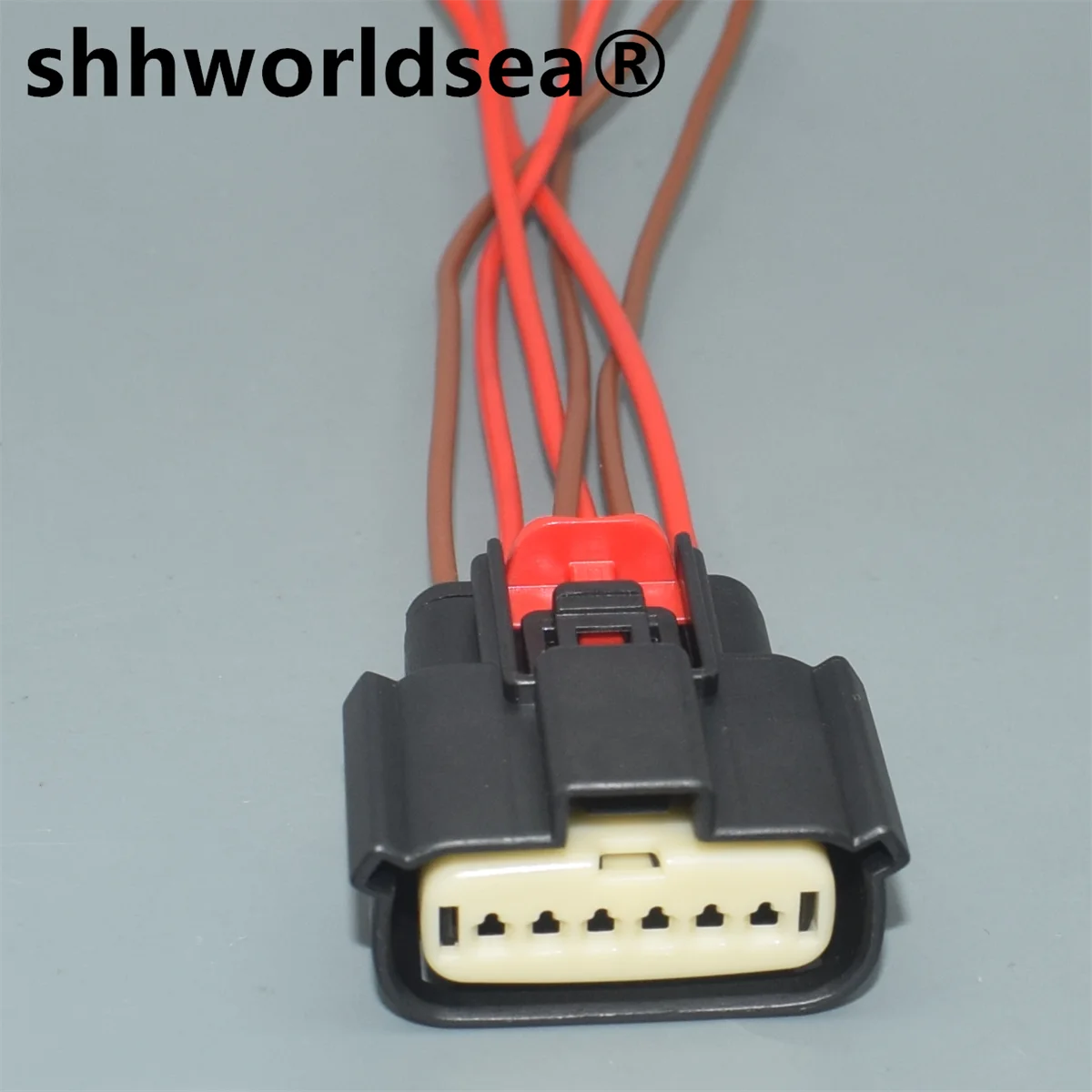 

shhworldsea 6 Hole 1.2mm 33471-0601 Car Sealed Socket With Terminal For Ford Auto Tail Light Waterproof Connectors