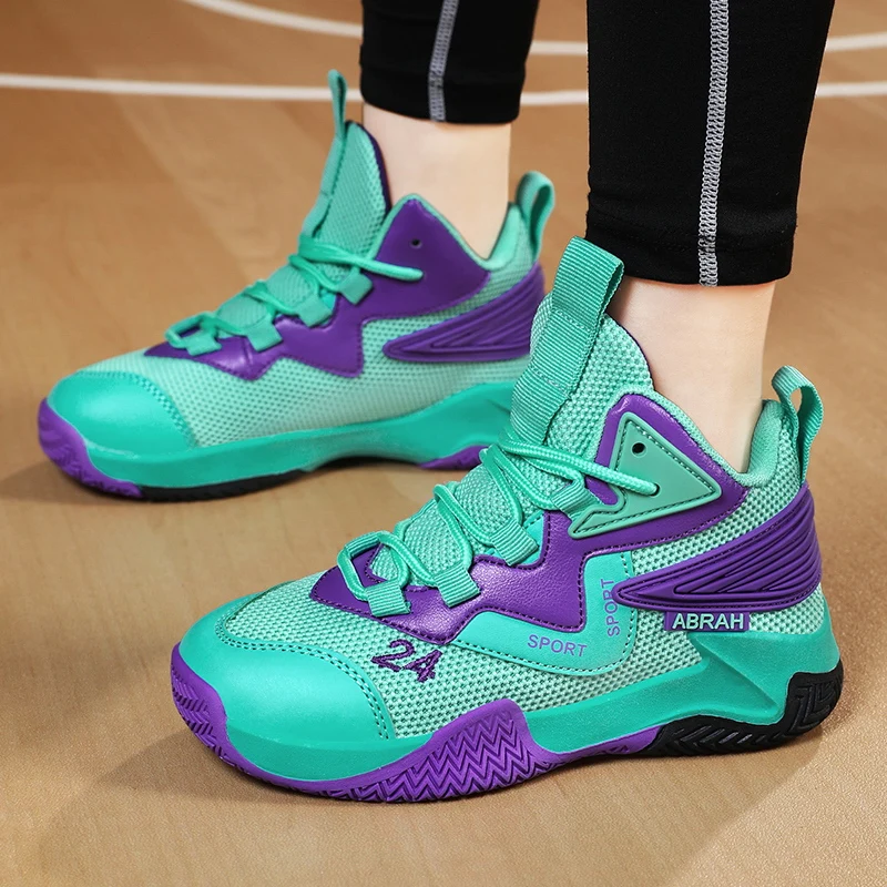 

Children's professional basketball shoes Men's shoes CUHK children new primary school youth training non-slip sports shoes