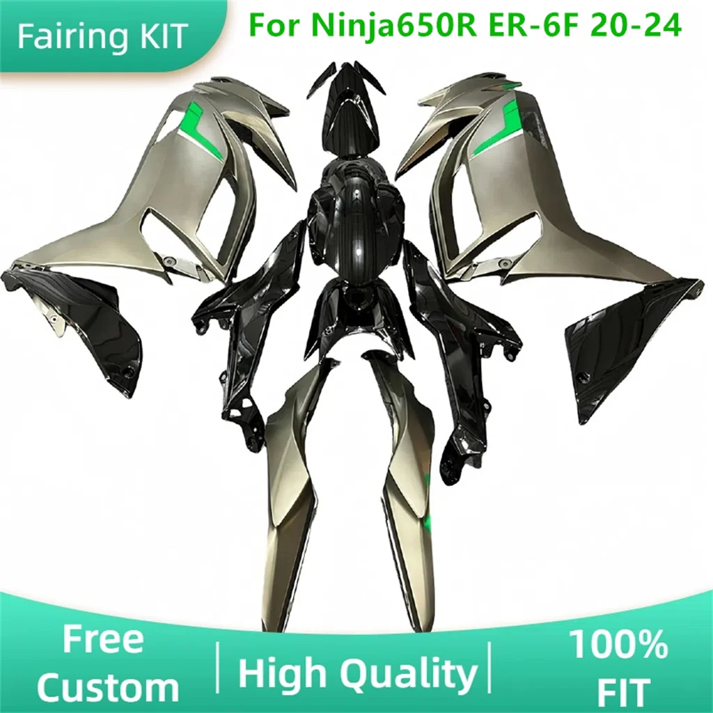

For Kawasaki NINJA 650R ER6F 20 21 22 23 24 2020 2021 2022 2023 2024 New ABS Plastic Injection Motorcycle Fairing Set Customize