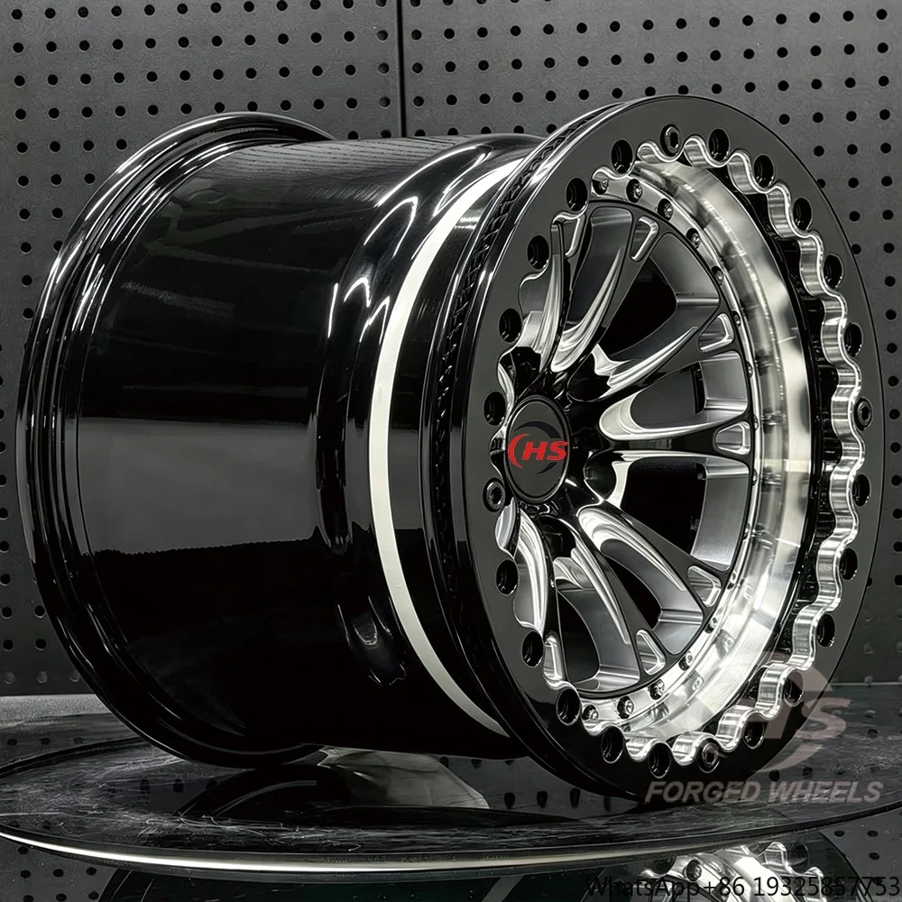 HS-HS707 15x10 17x10 18x10.5 Drag Racing Custom Forged Wheels for  GT S197 S550 Charger Hellcat Redeye Demon Sedan