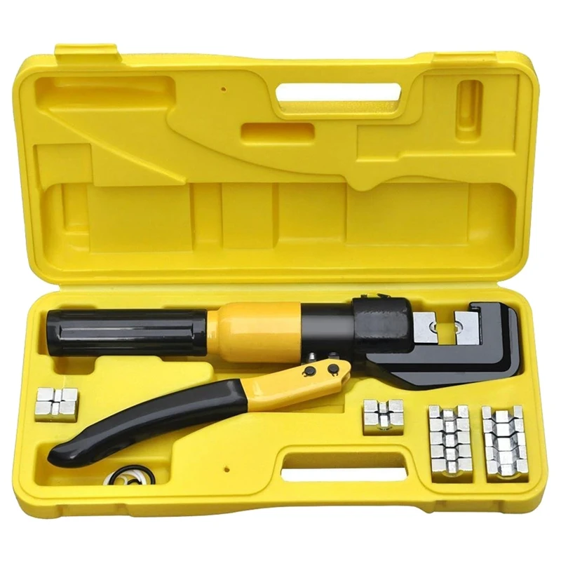 

Manual Hydraulic Crimping Tool Cable Terminal Crimper Copper And Aluminum Terminals