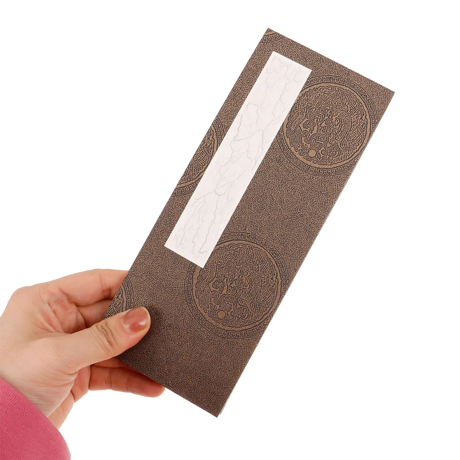 كتاب ورقي للخط قابل للطي، أوراق فارغة عتيقة للكتابة على الفن الصيني، أدوات مكتبية على طراز البرشمان #6