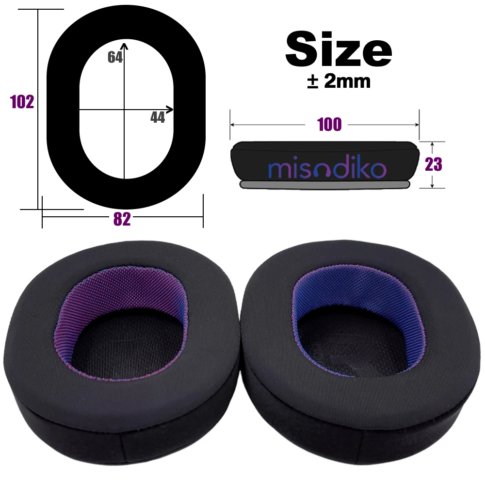 misodiko Upgraded Earpads Replacement for Sony MDR 7506/ V6/ CD900ST / M1ST, WH-CH700N/ CH710N/ CH720N Headphones