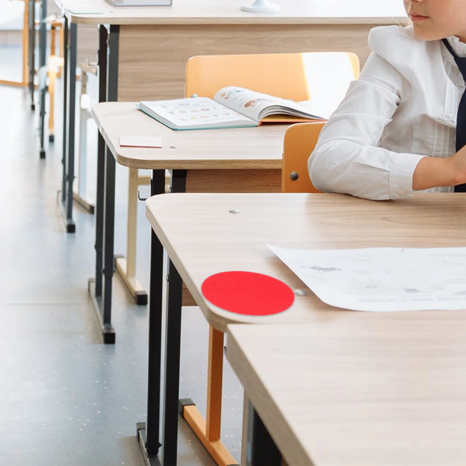 

30Pcs Round Carpet Markers Wear Resistant for Classroom Seating Spots Learning Preschool Educational Decals
