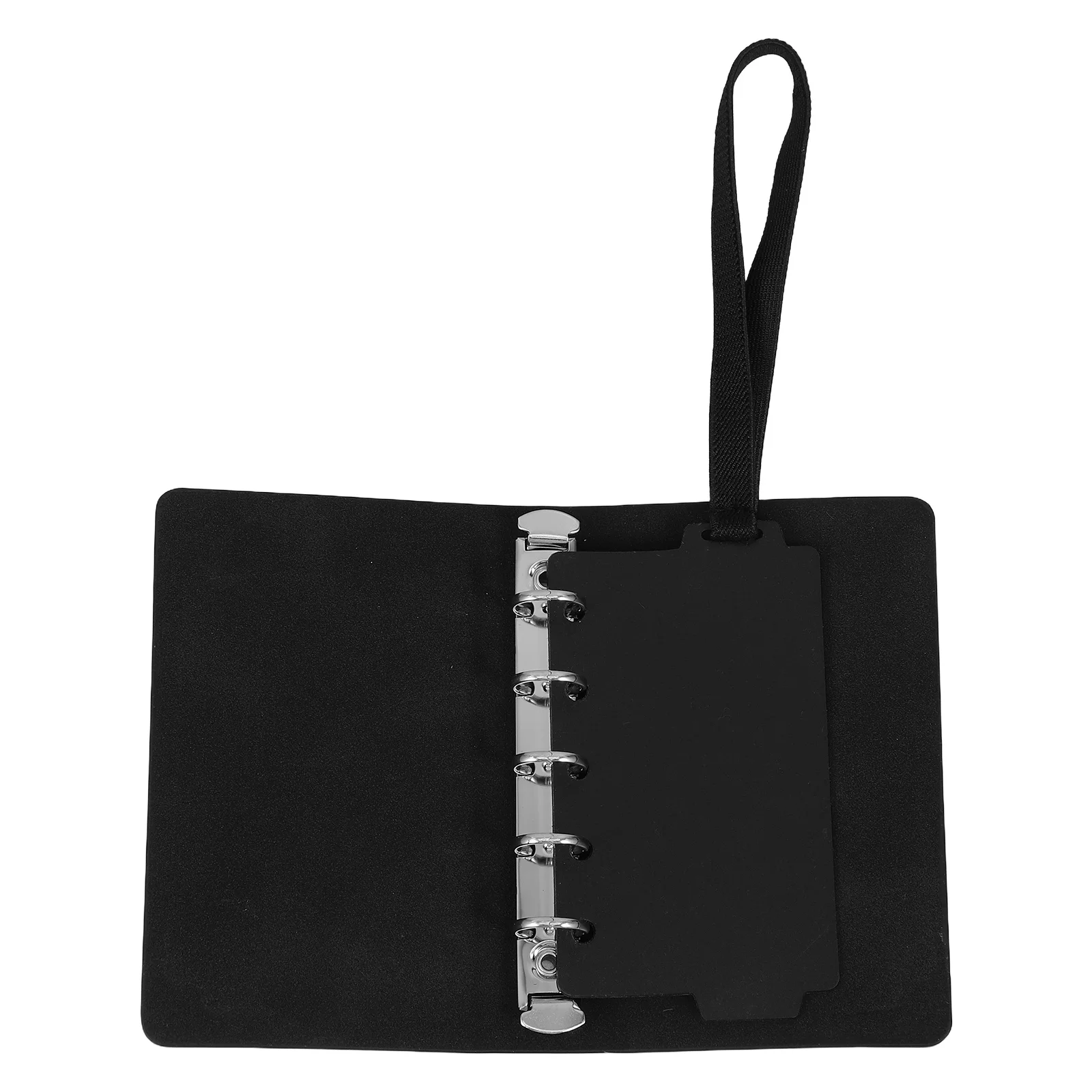

1Set Small PU Looseleaf Binder Cover Portable Planner Organizer Personal Cash Stuffing Folder for Work Study Travel