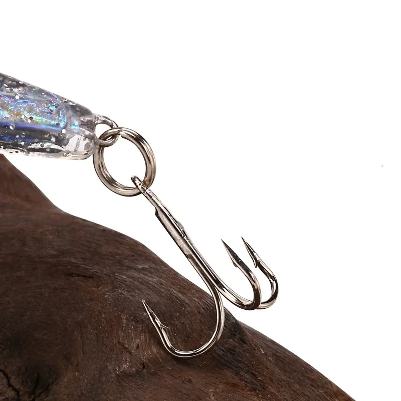 Angelköder, Weitwurf, Zinklegierung, eingebauter weicher Köder, 14 g, 8,5 cm, stromlinienförmig, sinkend, Kunstköder, Lot 2 Stück, Ausverkauf – Detail 6
