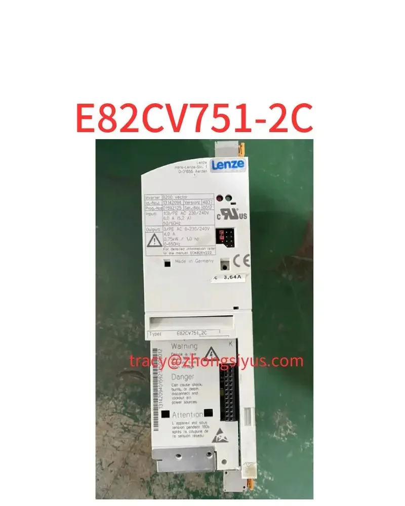 

Used 8200 inverter, E82CV751-2C, 0.75 kw 220V, function package