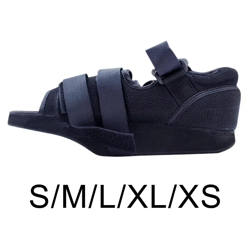 Plaster Shoes Fixed Removed Black for Postoperative Teens Women，Forefoot Pressure Relief Shoes Walking Boot Front