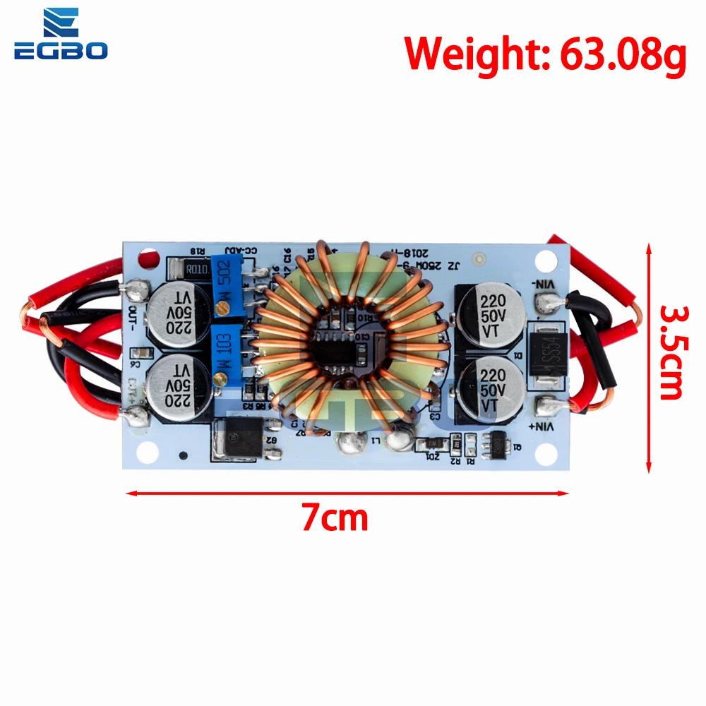 DC DC Boost Converter Constant Module Current Mobile Power Supply 250W 10A LED Driver Module Non-isolated Step Up Module