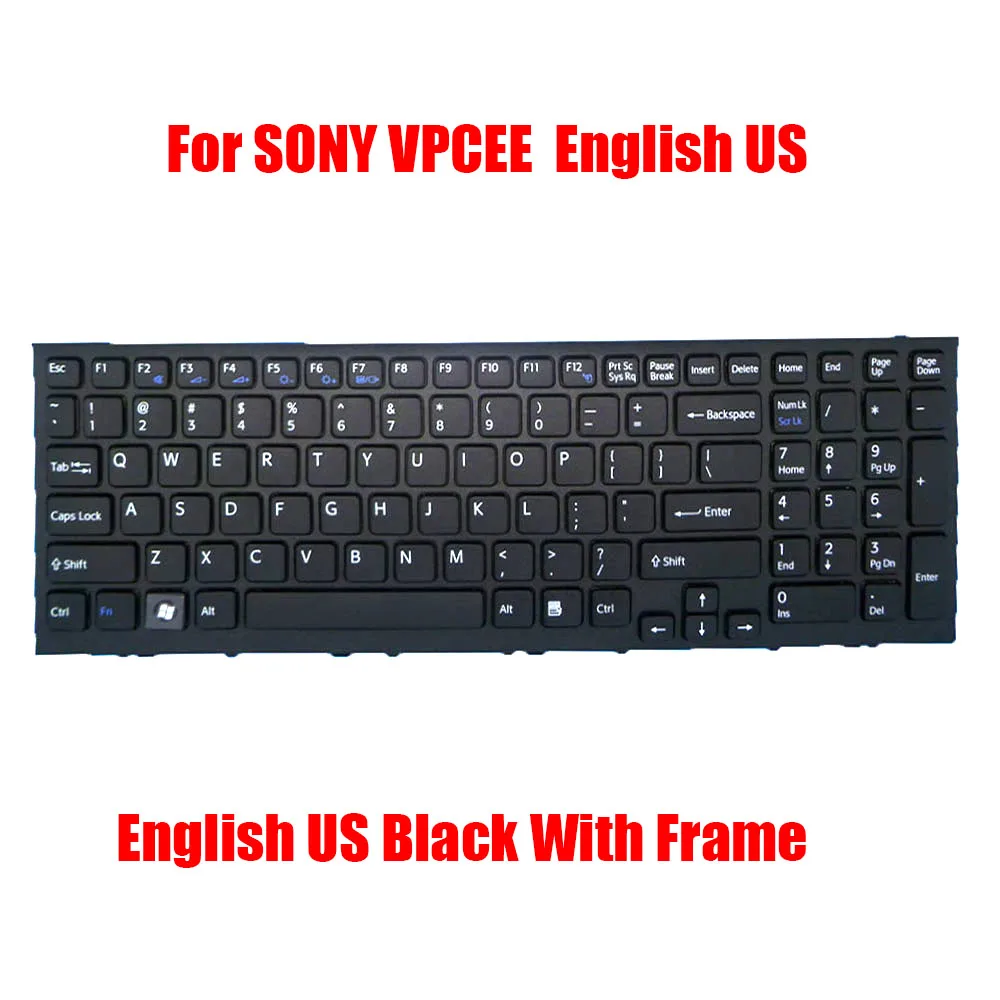 

US TR NE LA BR Laptop Keyboard For SONY VPCEE VPC-EE 148915591 148933331 V116646AB 148933241 148927111 Brazilian Nordic Turkish