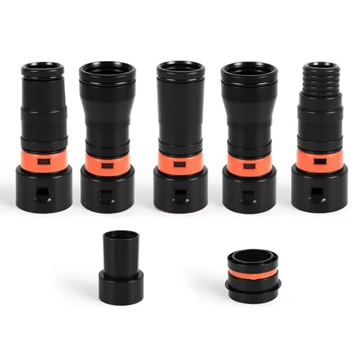 A002 Dust Collection Hose Adapter Kit(7pcs) for Most Woodworking Power Tools,,and Shop Vacuums, for Dust Collection