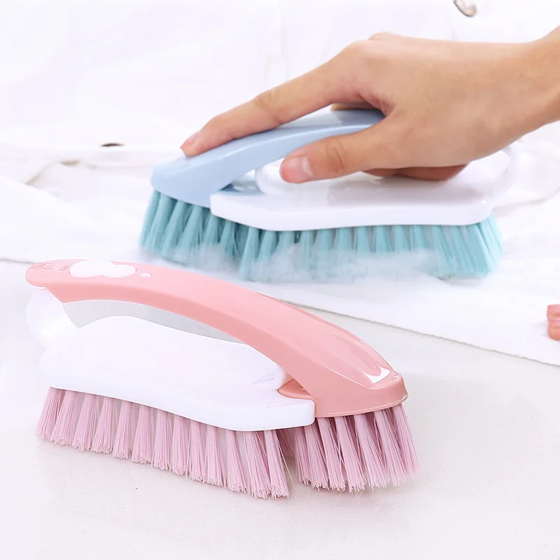 1PC Multi-functional Laundry Brush 2-in-1 Household Soft Hair Matte Brush Household Plastic Cleaning, Shoe Washing Brush