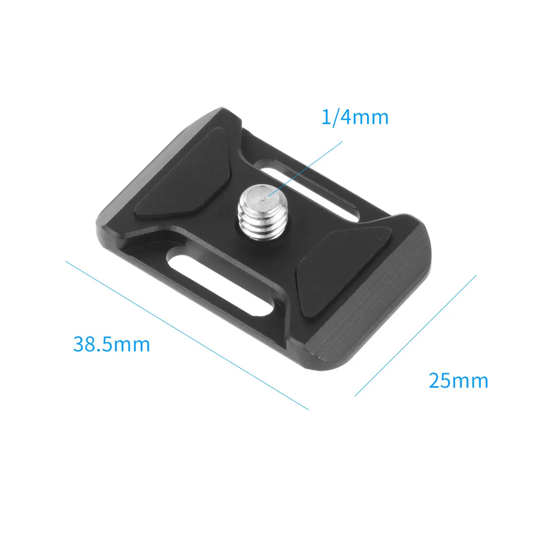 38mm Ultra-thin Universal Mini Quick Release Plate with Camera Strap Holes for Arca Swiss Camera Rope Tripod Ball Head Clamp