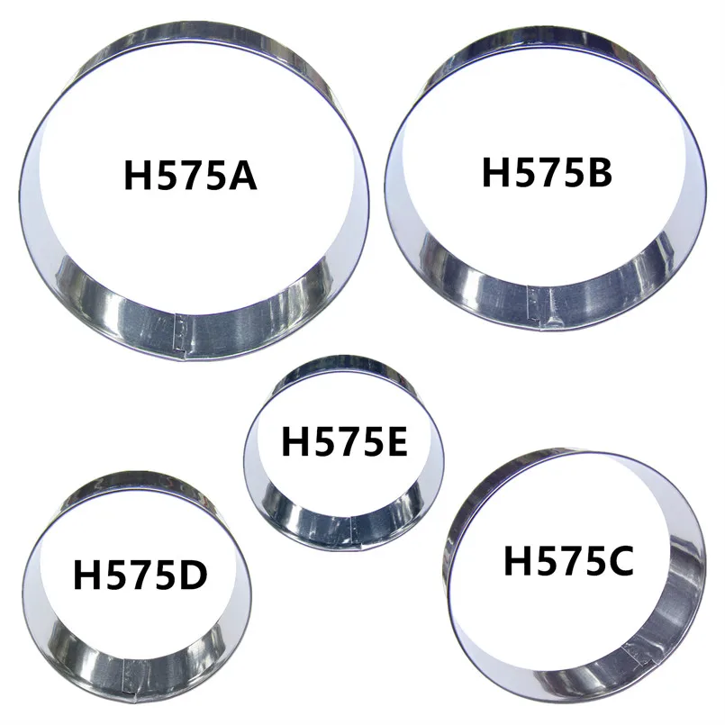 6,7,8,9,10 سنتيمتر أداة تقطيع البسكوت على شكل دائرة ، كعكة البسكويت الحلويات الصحافة ختم المزخرف فطيرة السكر ، قالب الخبز الفولاذ المقاوم للصدأ #2