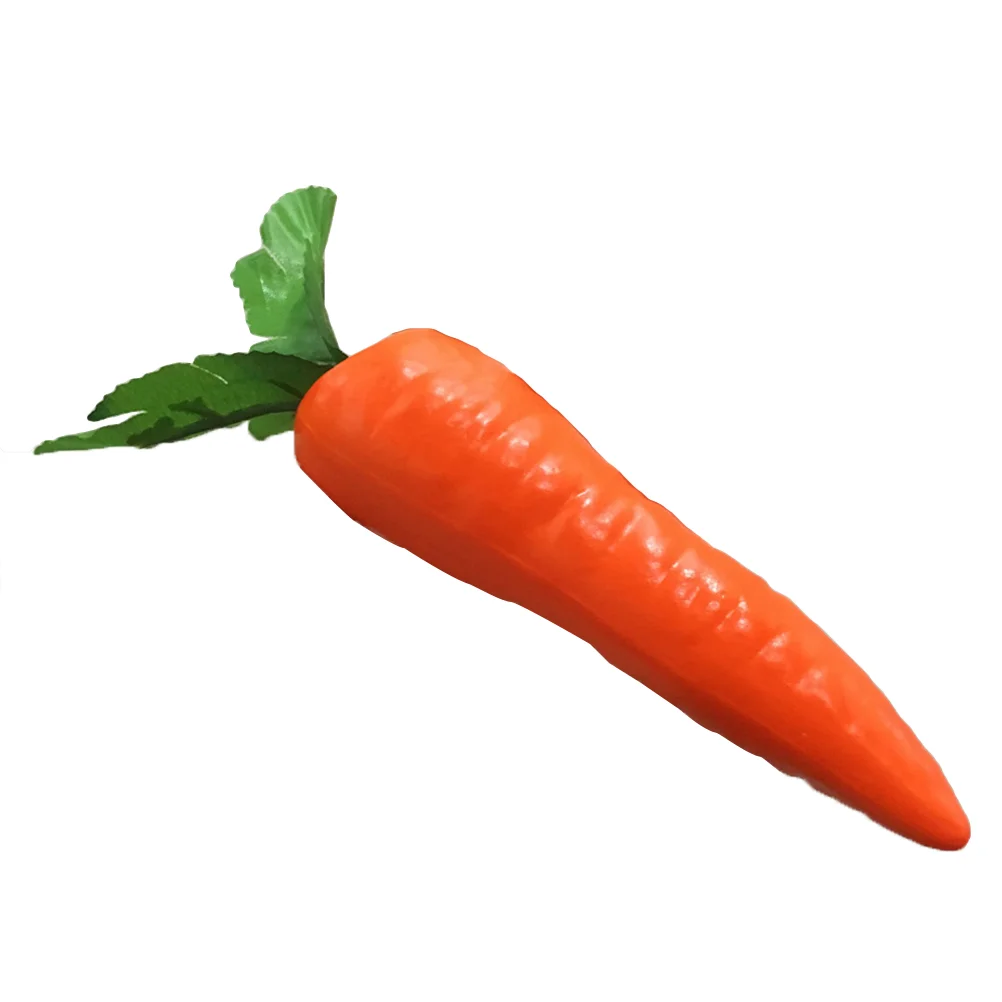 

Simulation Carrot Model Artificial Lifelike Fake Vegetables Home Kitchen Decoration Photo Props Teaching Material Kids Premium