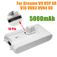 25.2V 5000mAh for Xiaomi Mijia Vacuum Cleaner V8 V9 V9B V9P V10 VVN3 VVN4 Dreame Vacuum Cleaner 18650 Li Ion Battery Pack