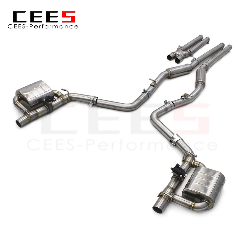 

Выхлопная система CEES Catback, выхлопная труба из нержавеющей стали Valvetronic для Dodge Charger 2012-2019, наконечники выхлопной трубы клапана