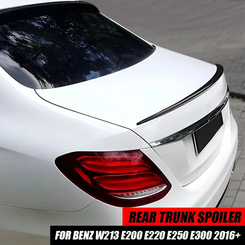 Suitable For Mercedes-Benz E-Class W213 E200 E220 E250 E300 Sedan 4-Door E63 2016+ Rear Trunk Roof Wing Spoiler