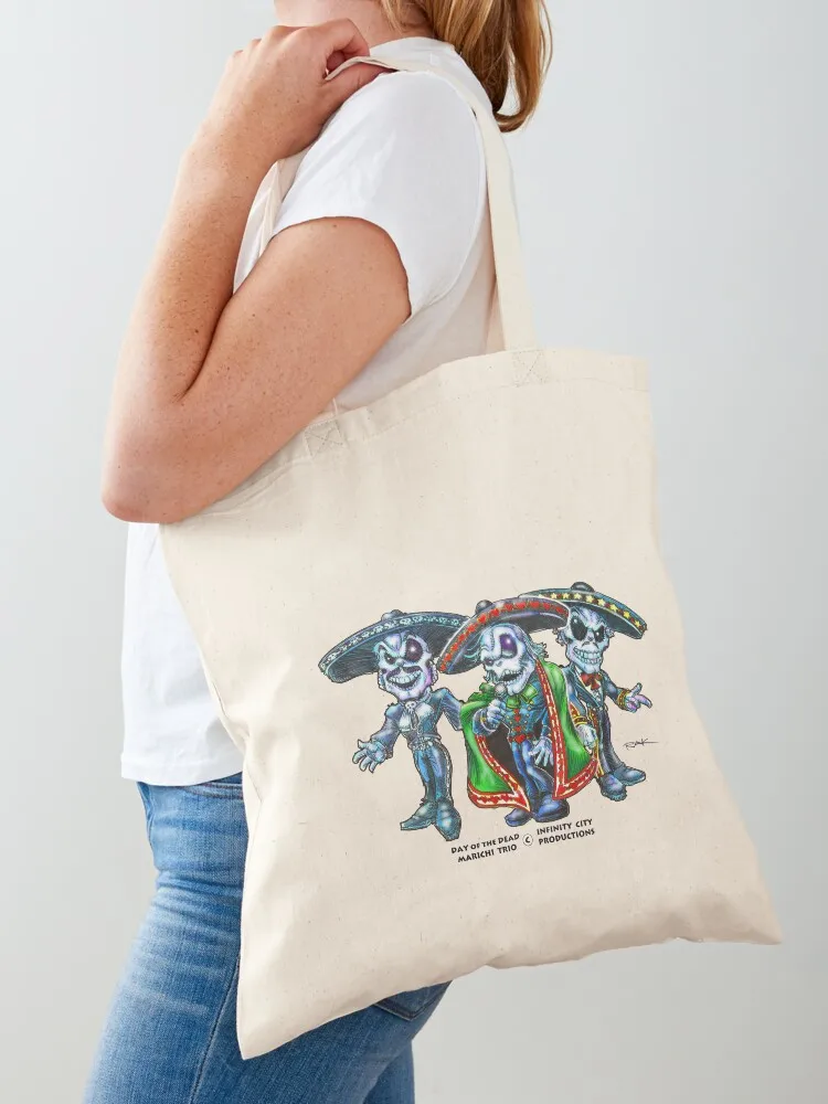 

Day of the Dead Mariachi Trio - Mexico Music Tote Bag custom bags Portable shopping bag bag luxury women