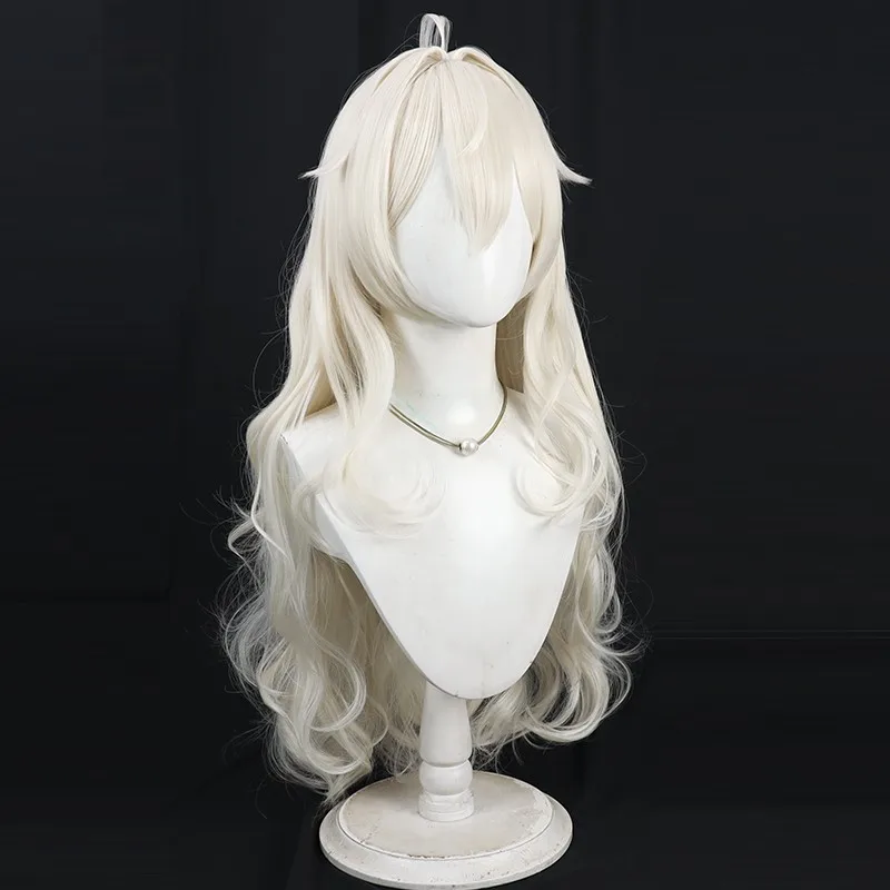Wuthering Waves Zani Cosplay Perücke Golden White Long Hair Averardo Bank Ragunna Rinascita Halloween Party Frauen Mädchen Karneval