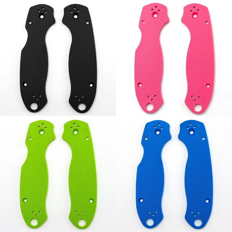 5 Colors G10 Composite Material Knife Grip Handle Scales For Genuine Spyderco C223 Para3 Paramilitary3 Knives DIY Making Parts