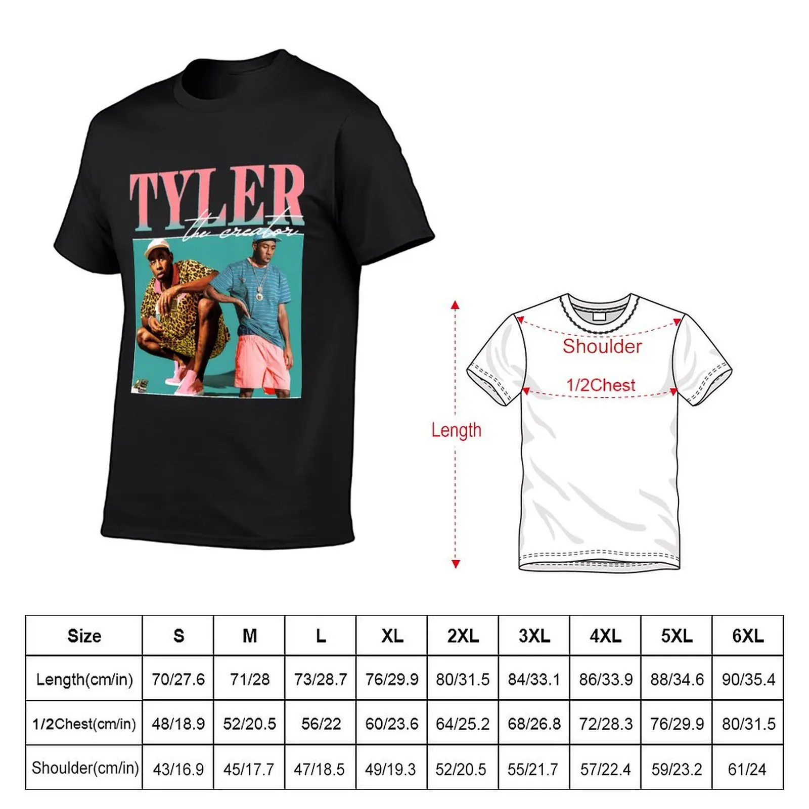 Tyler Thé Créátors 90s Vintage T-Shirt graphic t shirts customizeds tee shirts for men