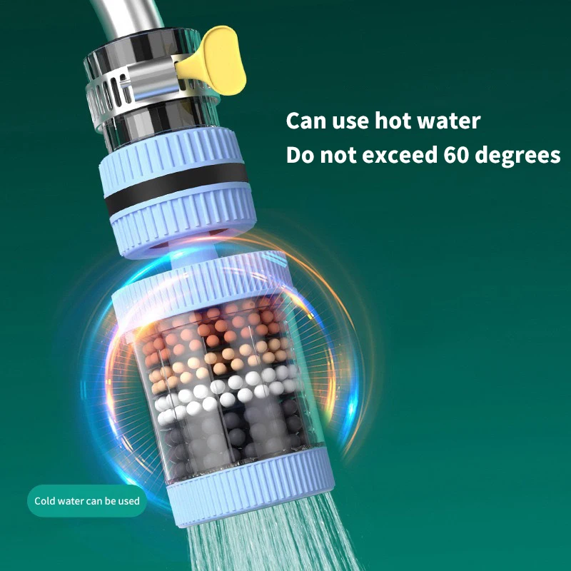 NEW 6-layers Water Filter Tap Purifier 360° Rotation Universal Faucet Aerator Splash Nozzle Mixer Bubbler For Kitchen Bathroom
