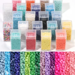 Wholesale 2mm Czech Glass Seed Beads Tube Shape Boxed Beads Accessories For Jewelry Making DIY Bracelet Material Supplier 1box