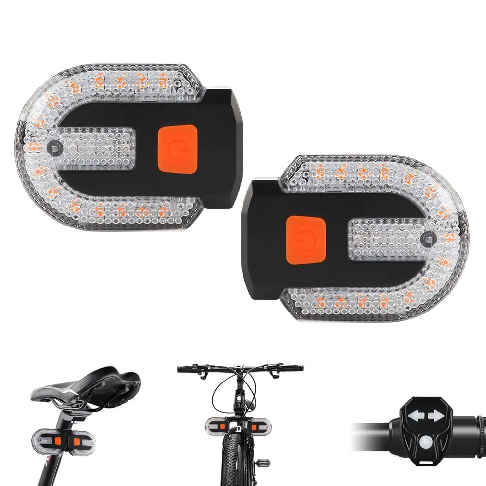 

Bicycle Turn Signals, Bicycle Taillights, 5 Modes, LED Warning Taillights, USB Charging, Bicycle Accessories