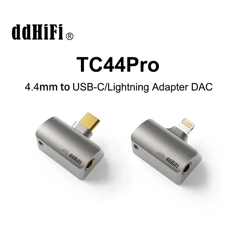 

DD ddHiFi TC44Pro The 3rd Generation Adapter USB-C/Lightning to 4.4mm Balanced DAC Dongle Dual CS43131 Chips PCM384 DSD256