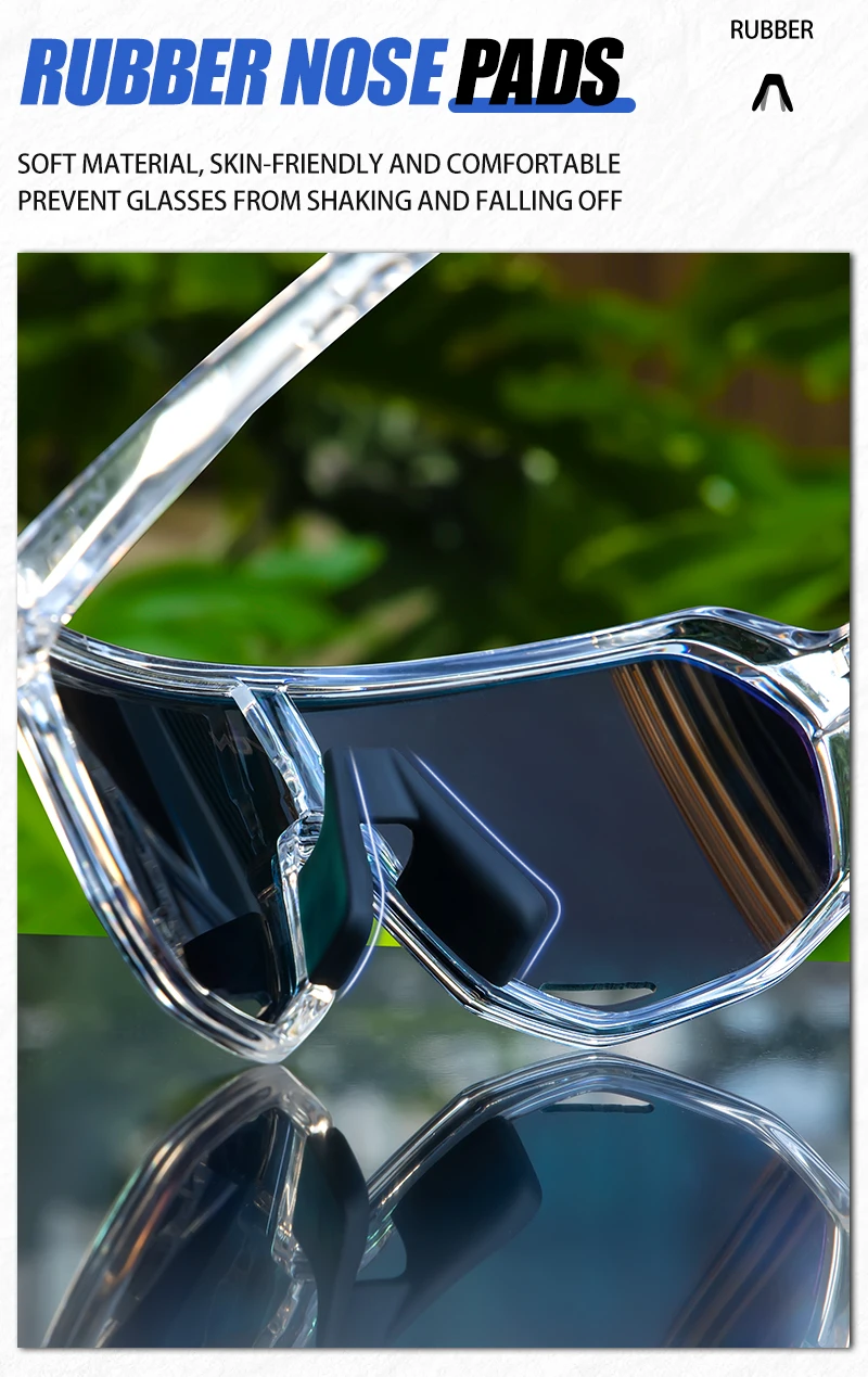 SCVCN Fahrrad-Sonnenbrille für Herren und Damen UV400 Schutzbrille MTB Mountainbike Fahrrad Outdoor Sport Fahr- und Wanderbrille – Detail 6