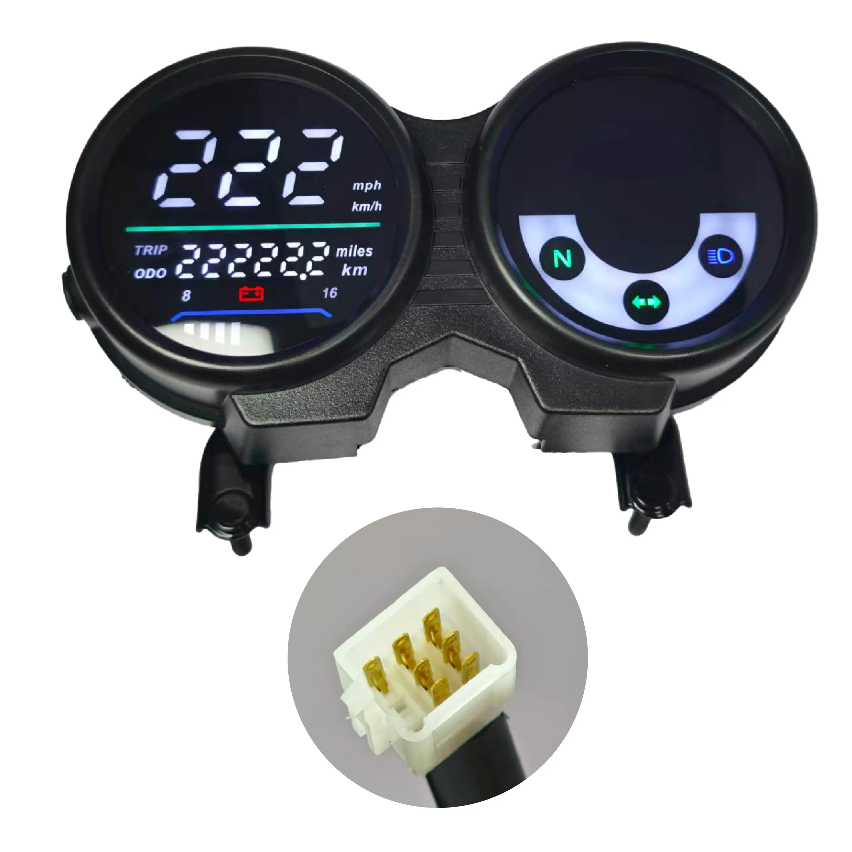 Nuevos Accesorios para Motocicleta, Velocímetro LED, Pantalla Digital, Tacómetro, Tablero de Instrumentos para Bajaj Boxer CT 100 CT 110 CT100 CT110