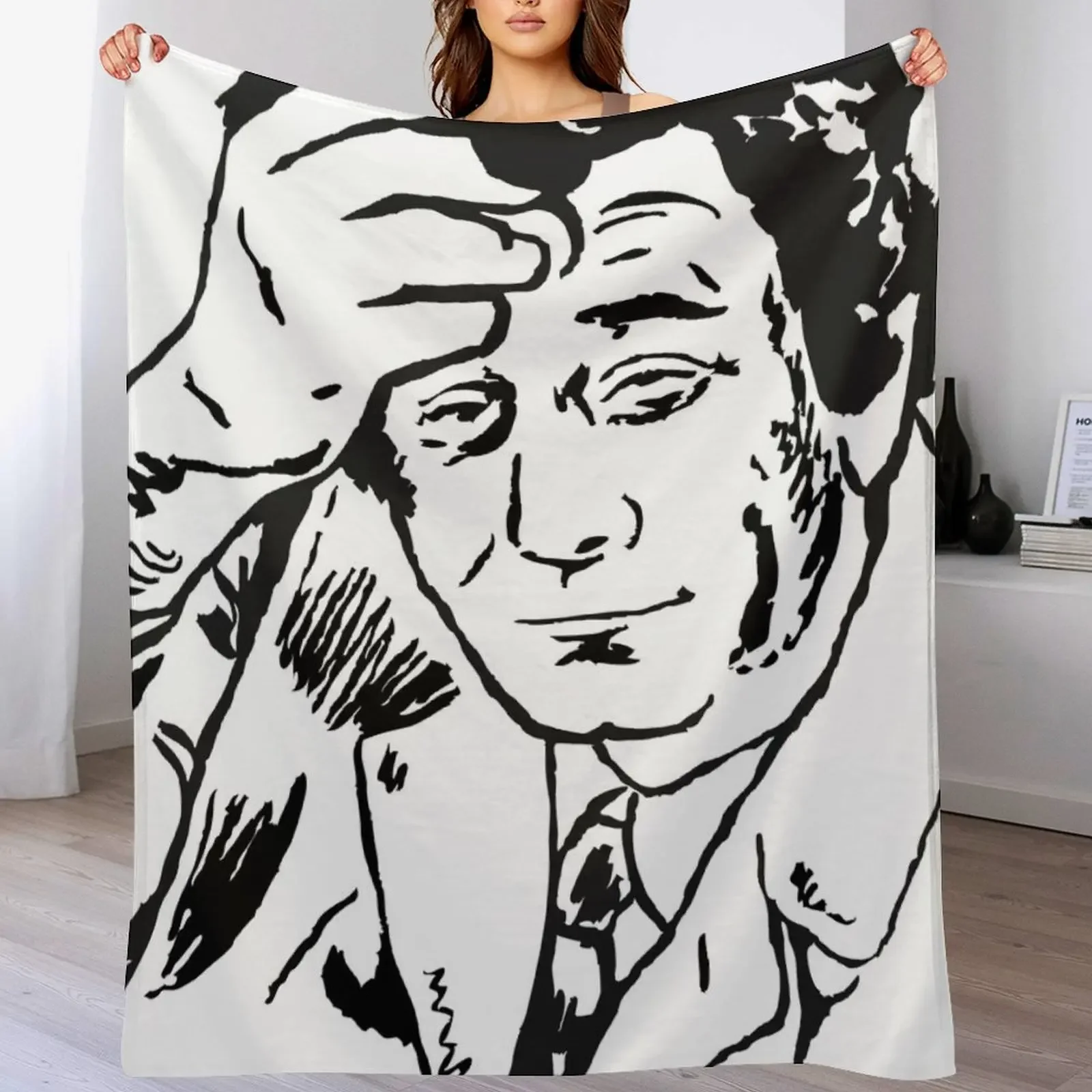 Lieutenant Columbo Portrait Throw Blanket halloween for winter Sofas Blankets