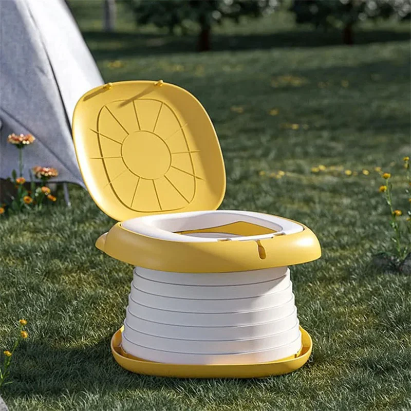 Children's Folding Toilet Baby Portable Travel Toilet Car Sealed Anti-odor Children's Potty Bathroom for Baby Children Kids ﻿