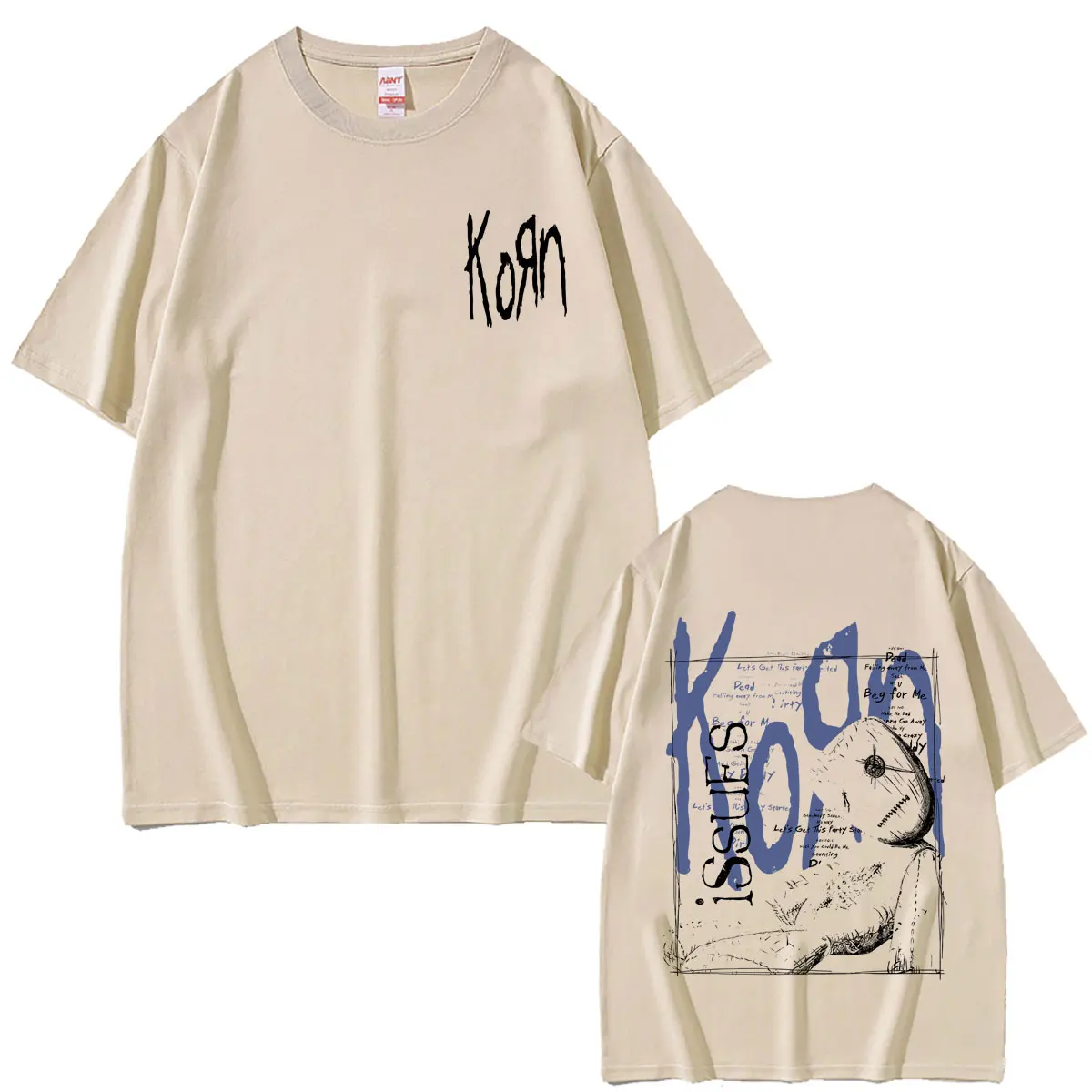 Rock Band Korn Issues Album Merch T Shirts Men Women Retro Alternative Metal T-shirt Male Fashion Oversized Tshirt Streetwear