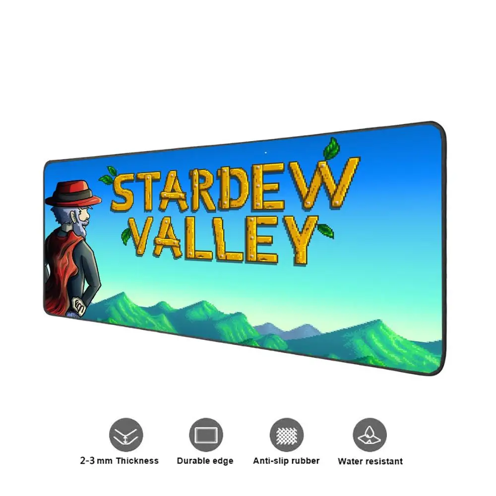 Mousepad Gaming Mouse Pad S-Stardew V-Valley Non-slip Mat Offices Accessories Desk Gadgets Office Rug Extended Mats Xxl Anime